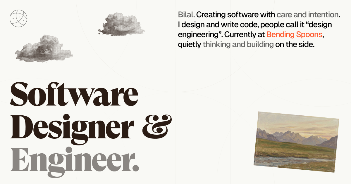 Персональный сайт дизайнера Билала Лими: Интерактивное пространство для творчества
